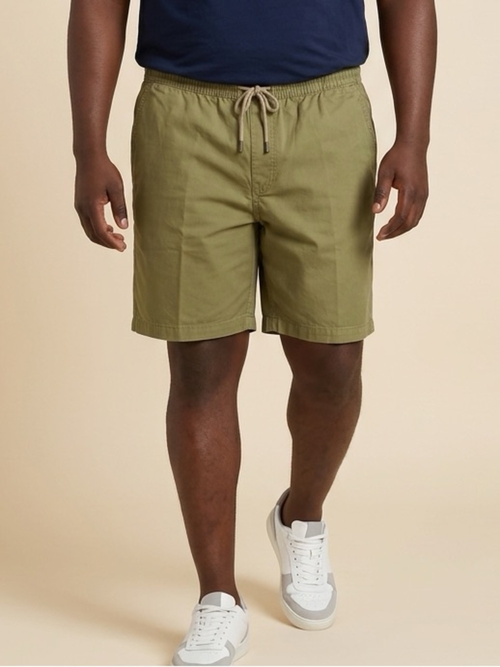 NWT Goodthreads Men’s Pull On Comfort Stretch Canvas 7” Shorts Green - Size XXL